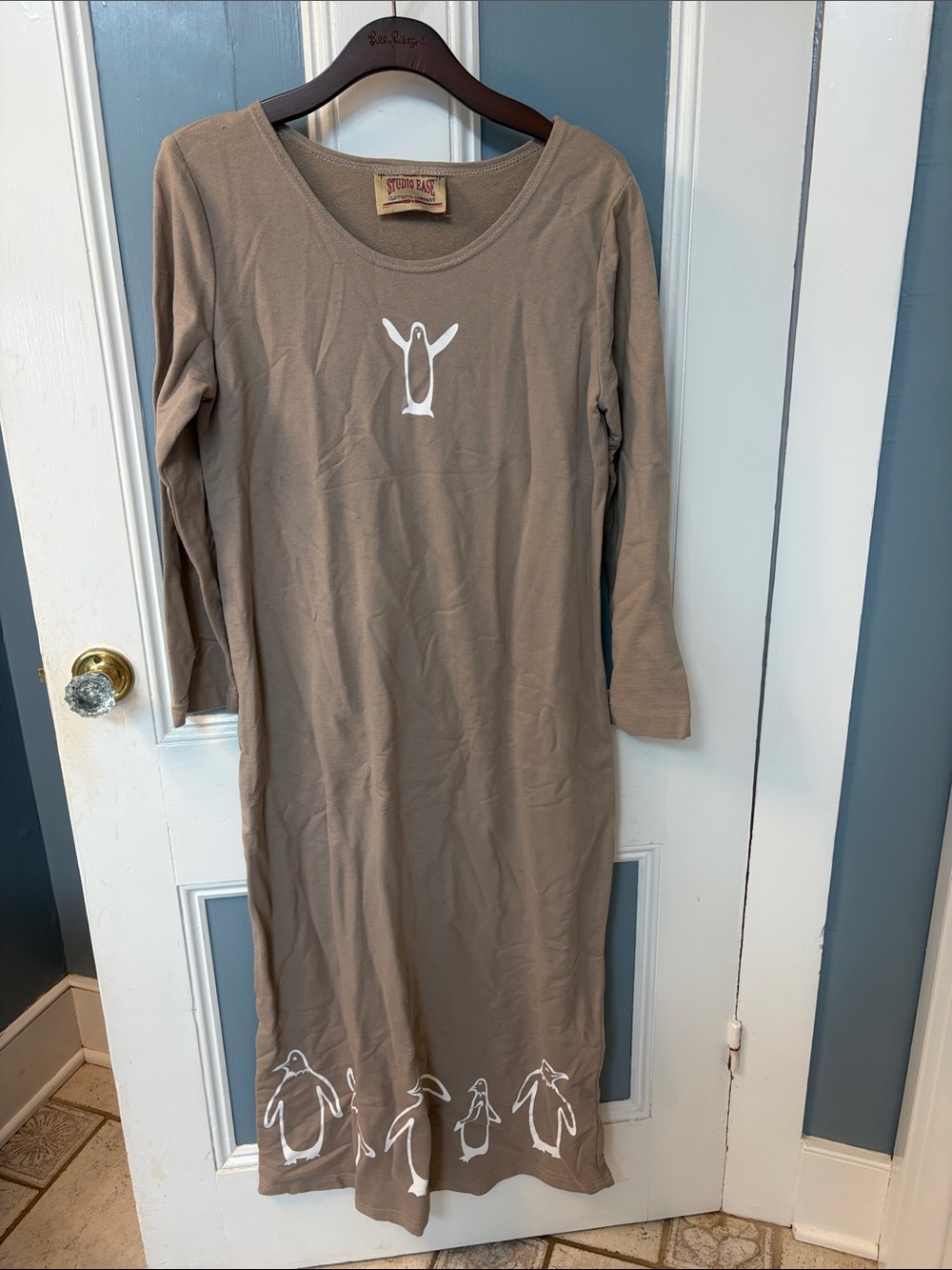 Vintage 90’s Studio Ease Clothing Company Penguin Maxi Dress